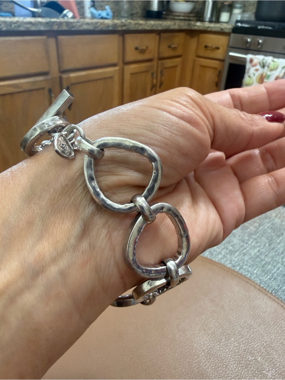Silpada 925 Sterling Silver Chunky Link Bracelet - Women's Fashion Jewelry